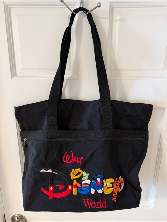 Disney Handbags - Vintage Y2K/90’s Walt Disney World Character Letter Embroidered Tote Bag